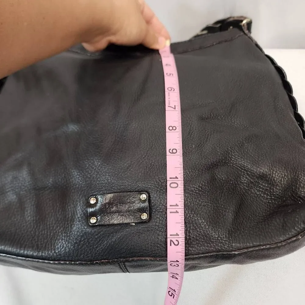 Kate Spade Natia Jamesport Black Shoulder Bag Large Leather